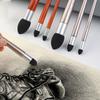 3PCS/Set Surface Detail Processing Rendering Sketch Rubbing Brush Blending Sponge Pen  Students Gift