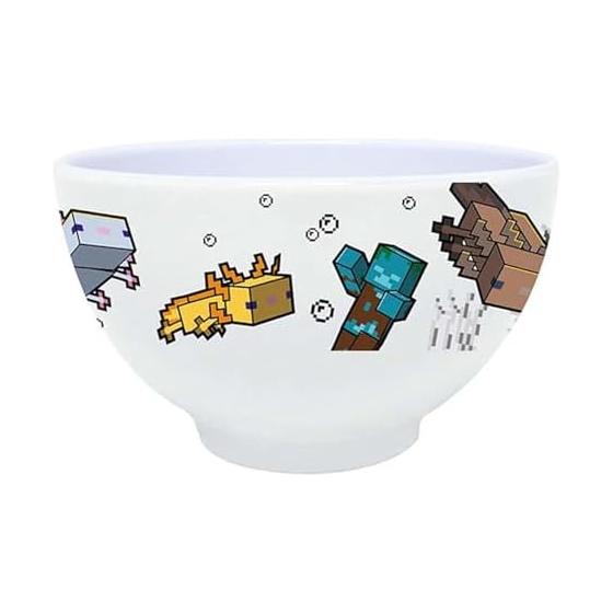 K Company Minecraft Melamine Bowl Axolotl MCT-MB2-UP