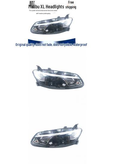 

Compatible Malibu XL Headlight Assembly for 16 Models, High/Low Beam Halogen Front Trim. Basic Quality, Right Passenger Side