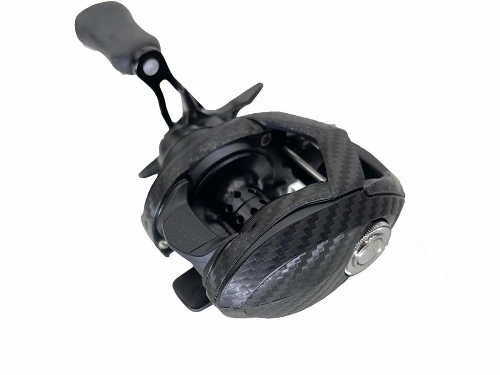 CUSTOM YOROI Custom Decal for 22 Tatula TW80 and 23 Saltist Scratch Baitcasting Reel Customization SEAT.JP SVTW80, Protection, (Black, Left-Handed)