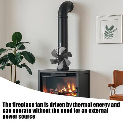 Wood Stove Fan Non Electricity Wood Stove Fan Heat Powered Heating Supplies Quiet For Indoor Home Log Burner Pellet Pipe Winter