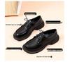 Woodpecker Women's British-Style Leather Loafers, Lace-Up Flats, New for 2025 Spring/Autumn