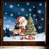 Christmas Home Decoration Stickers Santa Claus Elk Glass Doors and Windows Beautification Window Stickers Happy Holidays