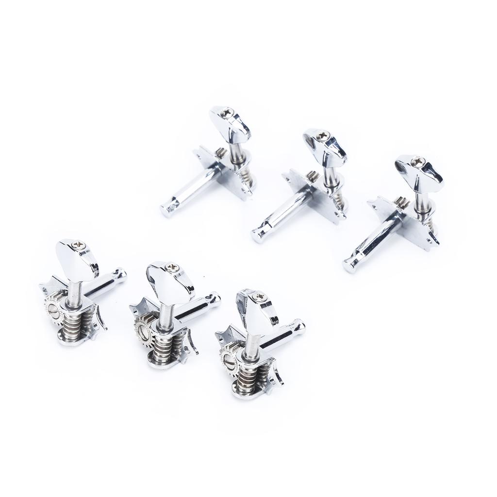 6Pcs Guitar String Tuning Peg Metal Open Tuner Key Machine Head Set Kit for Acoustic Electric
