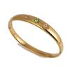 ZAKOL Lusso Acciaio Inossidabile Colore Oro 18K Bracciali Aperti Zirconi Colorati Intarsiati Affascinante Impermeabile Regalo Donna con Zirconi