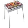 Captain Stag BBQ Grill, Stainless Steel, Family Grill, 450cc, Serves 3-4 People, High/Low Height Adjustment, Easy Assembly, Lightweight, UG-113