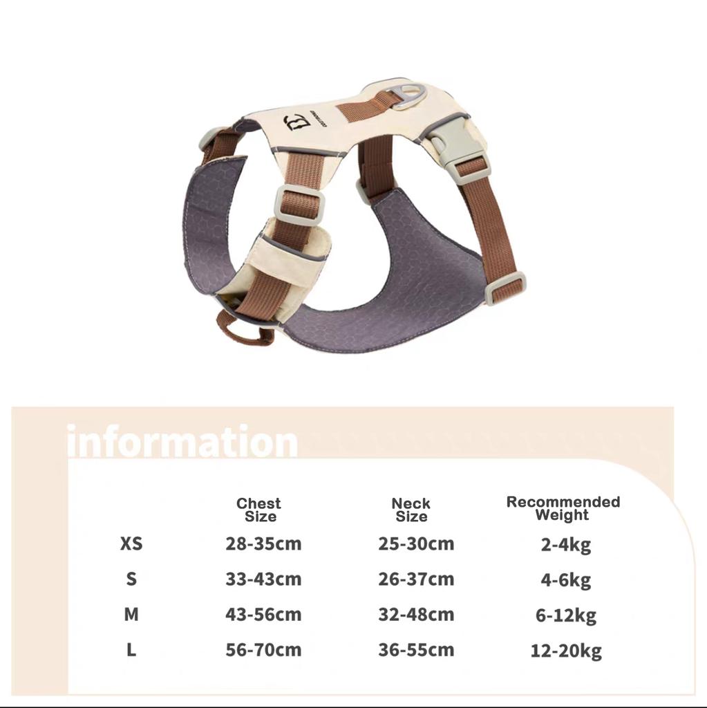 Pet Lightweight Harness Vest Harness for Small Medium Dogs Anti-Pull Puppy Walking Chest and Back For Dogs Outdoor Walking