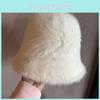 Fashion Warmth Women Fisherman Hat Furry Water Bucket Hat With Brim Wide