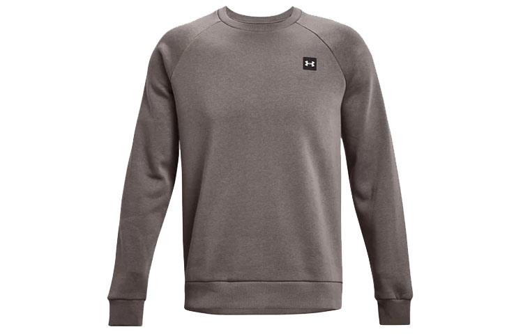Under Armour Rival Sweatshirts Men s Umber Crew Neck Moderate Regular 1357096-176 XL