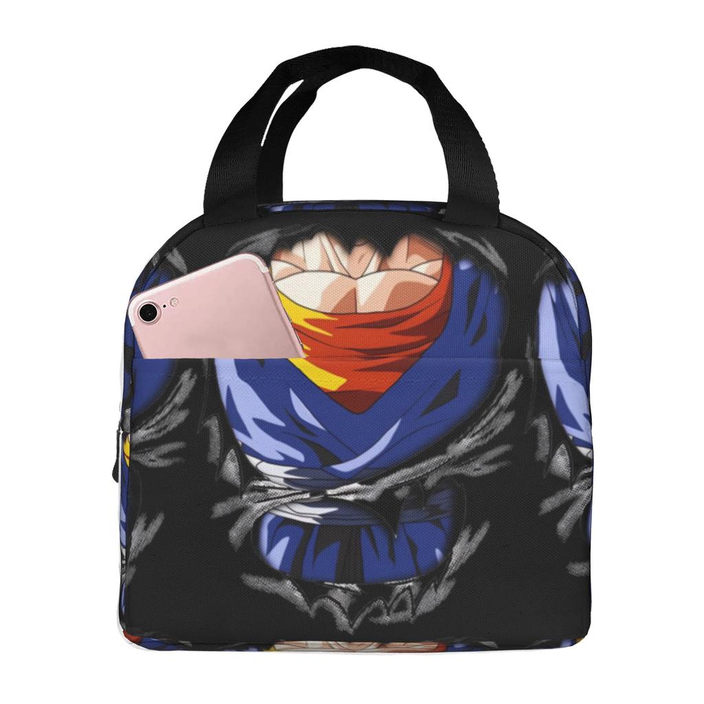 Custom DBZ Dragons Goku Ball Thermal Insulated Lunch Bag Women Men Warrior Resuable Lunch Tote for Outdoor Camping Travel