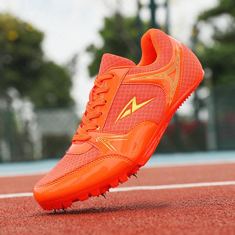 Standing Long Jump Spikes Sprinting Track Shoes Men's and Women's Running Shoes Long Jump Shoes High School Entrance Examination Sports Student Compet