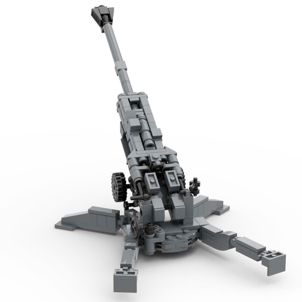 M777 155mm Howitzer Military Weapons Building Block Toys Assembly Model for Long Range Field Artillery