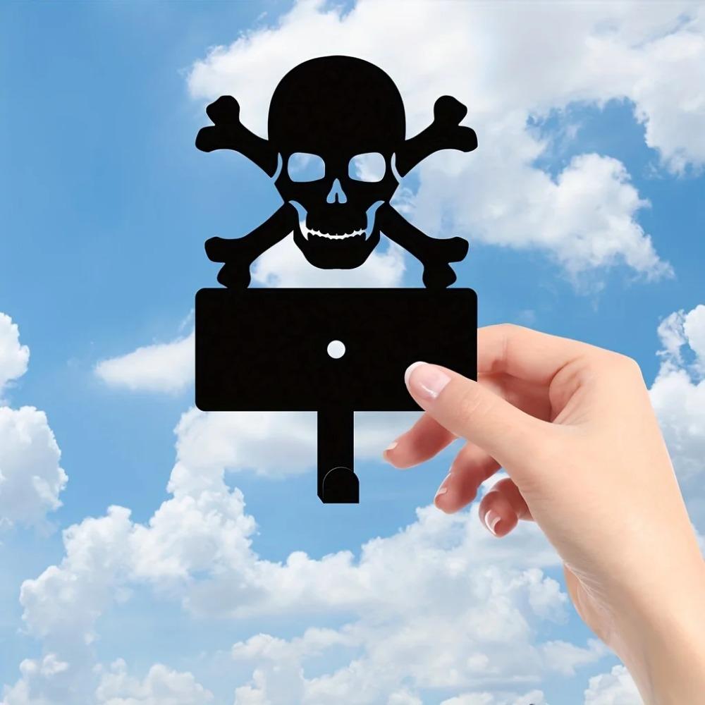 Привлекательные настенные крючки в форме черепа — функциональные для подвешивания одежды — фото 4