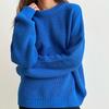 Women O-neck Long Sleeve Knitted Sweaters Autumn Winter Loose Knit Pullovers Lazy Style Oversized Sweaters Christmas Clothes