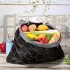 Foldable Colored Large Capacity Shopping Handbag Grocery Storage Bag Tote Pouch