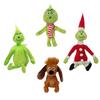 Figurines d'anime à poils verts, décoration de Noël parfaite, figurine de monstre aux cheveux verts, adorable poupée en peluche, jouet d'anniversaire pour enfant, cadeaux