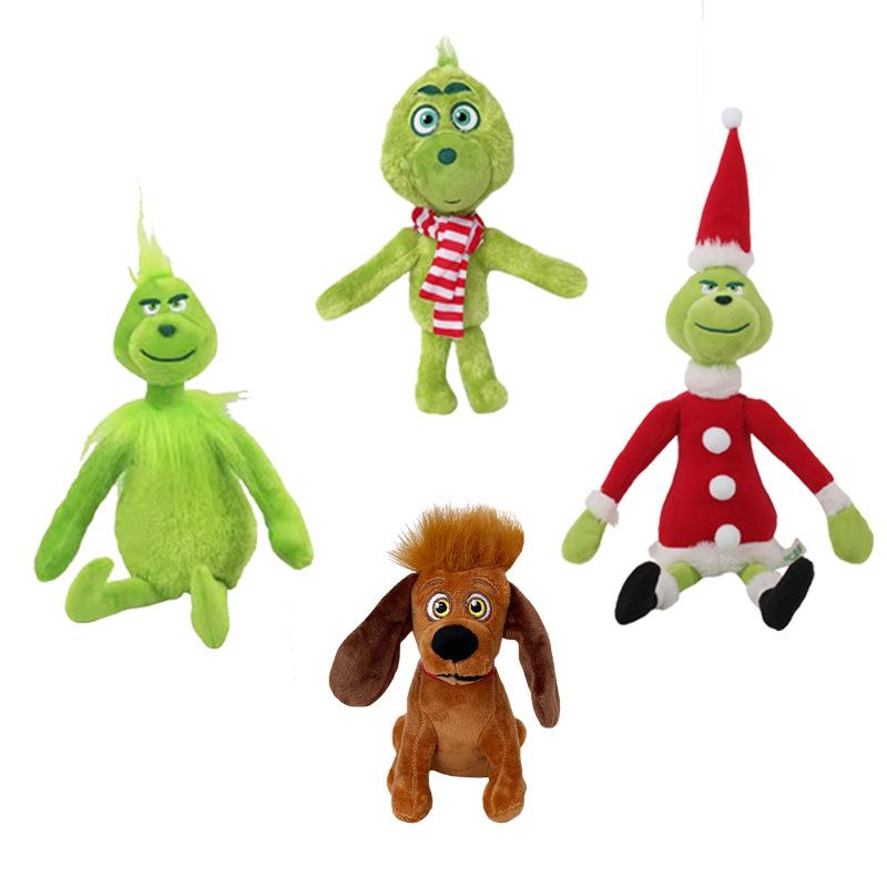 Figurines d'anime à poils verts, décoration de Noël parfaite, figurine de monstre aux cheveux verts, adorable poupée en peluche, jouet d'anniversaire pour enfant, cadeaux