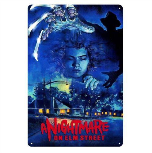 s1On Elm Street Retro Horror Movie Metal Poster Tin Sign  20x30cm Plate 20x30cm（7.8x11.8inch）
