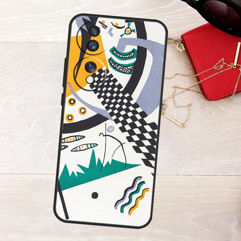 Wassily Kandinsky Abstract Artistic Case For Honor 200 400 Pro 50 70 90 X9a X9b X9c X9d X8a X8b X8c Magic 7 Lite 5 6 8 Pro Cover