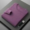 Classic Men'S Crewneck Cashmere Knit Sweater For Autumn And Winter, Loose Casual Cashmere Knit Pullover Base Layer
