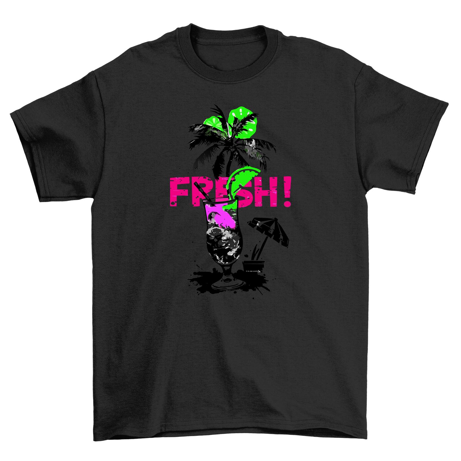 

Summer_42 Palm Tree T-Shirt Mens Womens Tees Top - Funny and Tropical feel! Unisex Printed Design, S