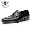 Desai Casual Loafers First Layer Cowhide Breathable Business Leather Shoes Rubber Solid Wood And High-End British Leather Shoes