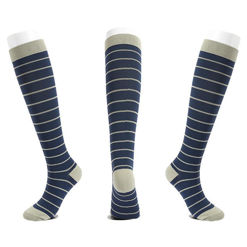 Unisex Outdoor Compression Sports Socks: Elastic, Knee-High, for Cycling & Fitness