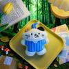 Cute Cartoon Party Cat Doll Pendant Plush Keychain Ornament Kitten Stuffed Doll Key Ring Backpack Bag Decoration Kid Gifts