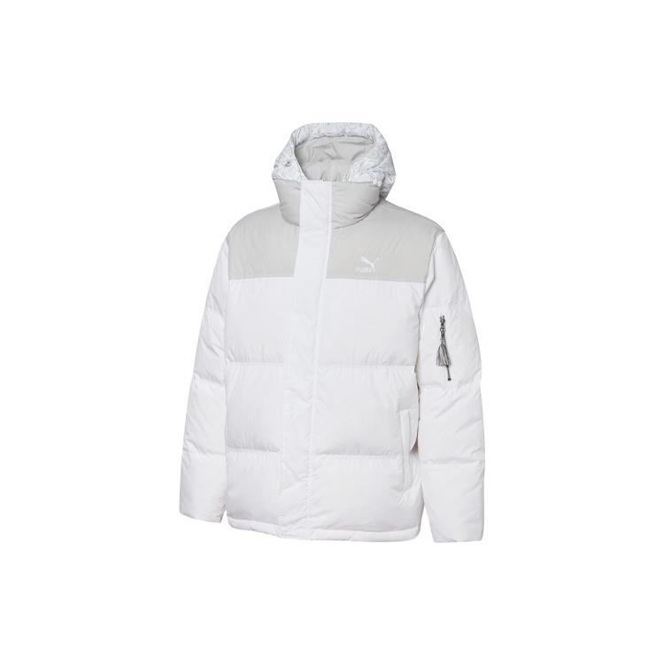 PUMA Classics Padded Jacket  White  Men s 534973-02 XXL