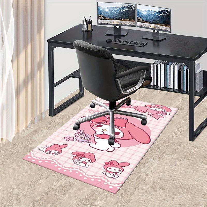 1pc Sanrio Melody Mermaid Printed Office Carpet Rectangle Rug Under The Table,Perfect Room Decor for Living Room, Bedroom, Kitchen, Non-slip Floor Mat