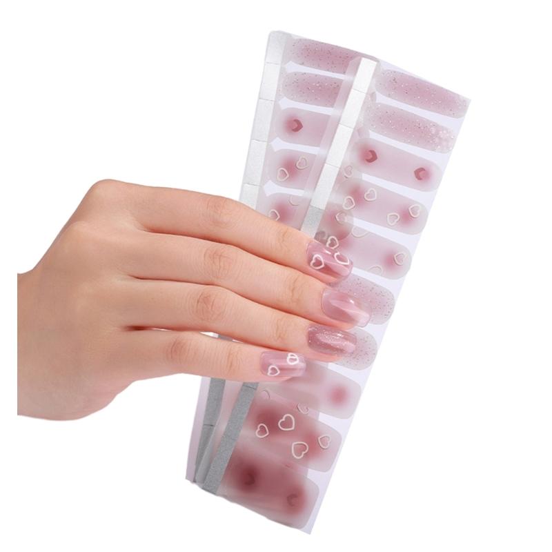 1 Sheet Nail Stickers Nail Strips Self-Adhesive DIY Nail Art Perfect for Nail Enthusiasts and Professional Manicurists