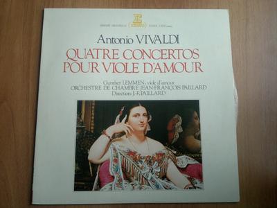 LP Record GUNTHER LEMMEN, ORCHESTRE DE CHAMBR - Vivaldi: Quatre Concertos Pour Viol ERA1027 ERATO 1979 Japan Obi Classical Used