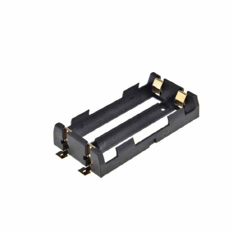 2Pcs 18650 Battery Holder Case with Gold Plateds Coppers Terminals for Enhanceds Conductivity and Durability