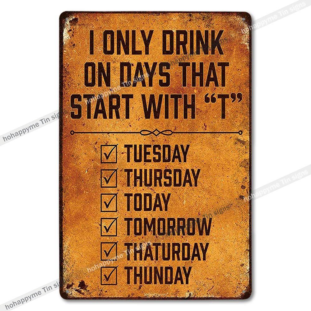 Retro Collectible Beer Tin Sign Metal Plaque Man Cave Garage Shed Decoration - 8x12in 20x30cm