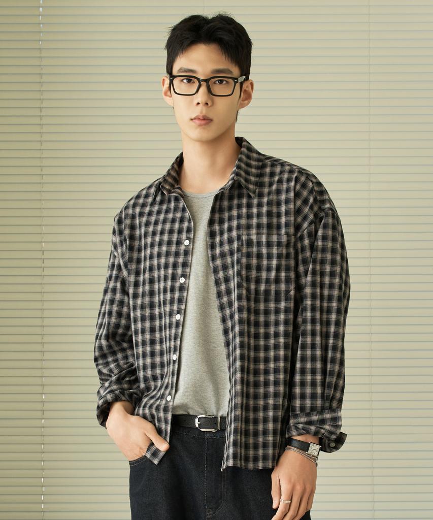 HYOJI 26 Ss Semi-Crop Lightweight Check Shirt (5 Colors)