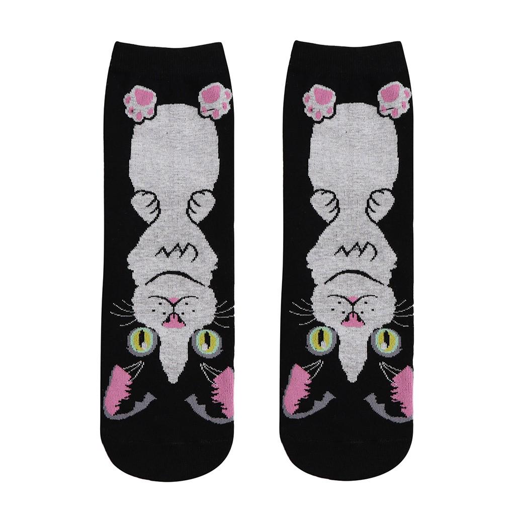 Women Man Cotton Socks Animal  Animation Character Cute Gift  Dress Sock
