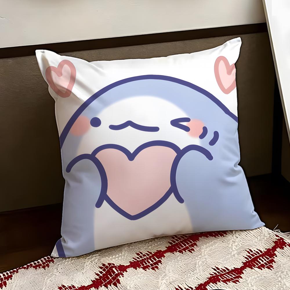 FFat SShark Cushion Cover Reversible Soft Durable Pillow Cover Home  Car MultiScene Use for Daily Comfort