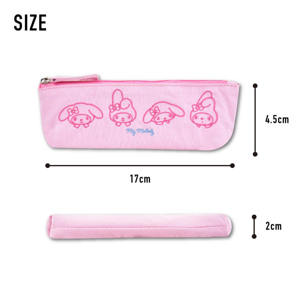 Little Twin Stars Face Embroidered Pencil Case SRTZ-285