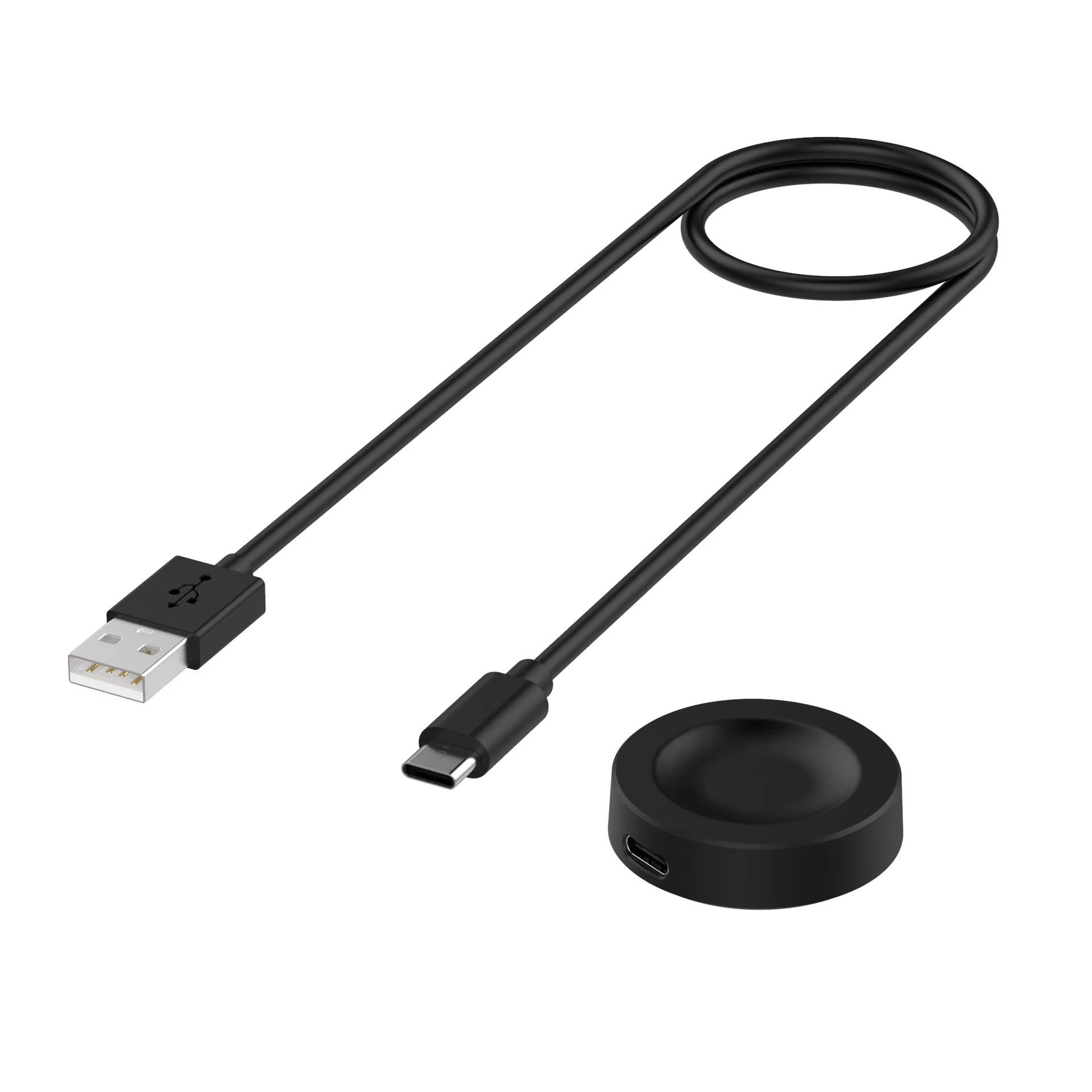 

For Huawei Watch GT5Pro/GT5/GT4/GT3Pro/GT3/Watch4/4 Pro/Watch3 USB Charger Smart Watch Fast Charger Cable Replacement Charger чорний