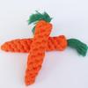 Hand-Woven Cotton Rope Carrot Dog Toy