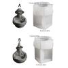 Halloweens Silicone Candle Mould With Witch Skull and Wizard Robe Designs for Crafting and Home Decoration
