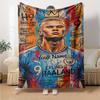 Haaland (40) Personalized Name Blanket Gift Customizable Blanket Warmthful Decor Great for Bed Sofa Couch Office Chair All-Season Use
