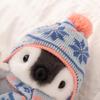 Snowflake Hat Penguin Doll Plush Toy Aquarium Scarf Little Penguin Decorative Doll Children's New Year Gift