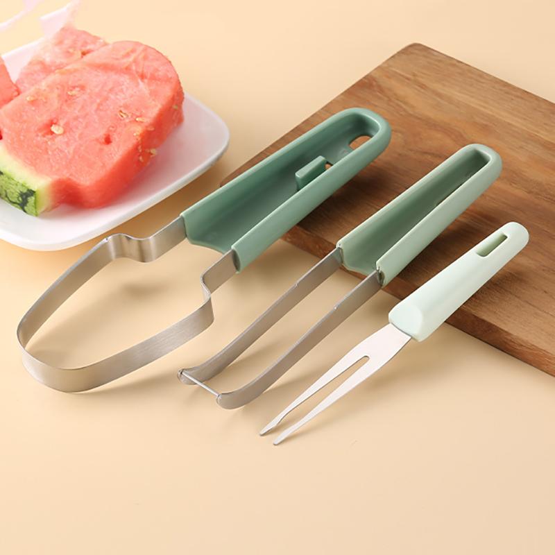 New Watermelon Cutter Slicer Tools Multifunctional Melon Scoop Fruit Scooper Tool for Dig Pulp Separator Creative Fruit Knife