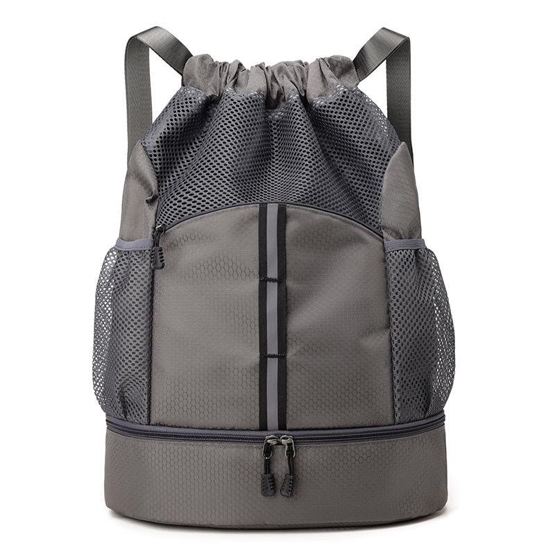 Large-capacity backpack wear-resistant Oxford cloth backpack for casual outdoor cycling travel drawstring bag