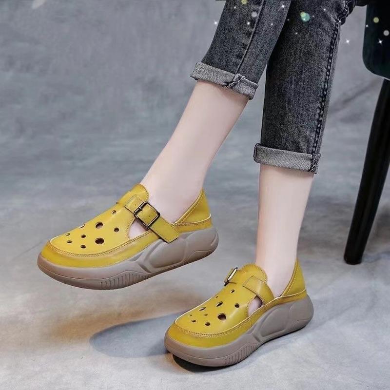 Summer Baotou Hollow Thick Bottom Sandals for Women