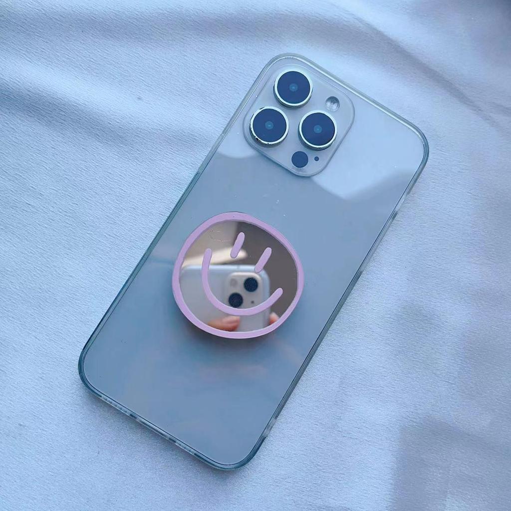 Smiley Face Faltbarer Handyhalter & Spiegel