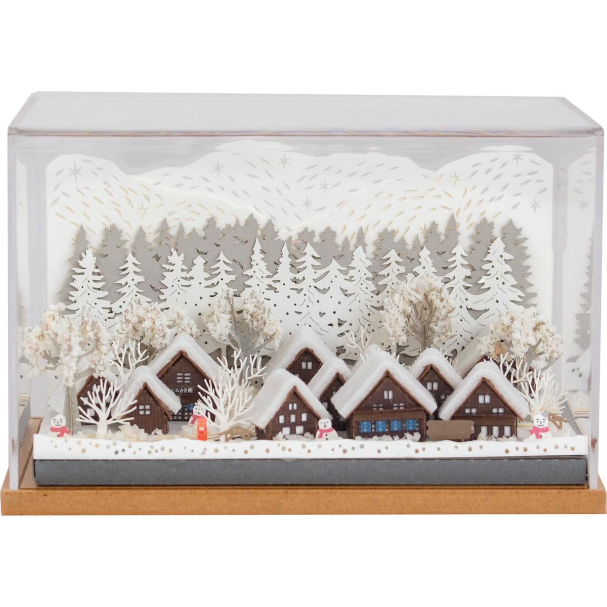 

Jintopia Paper Landscape Paper Craft Kit for Handmade Four Seasons of with Acrylic Winter Gassho Village Adults, Kit, Japan, Paper, Case,