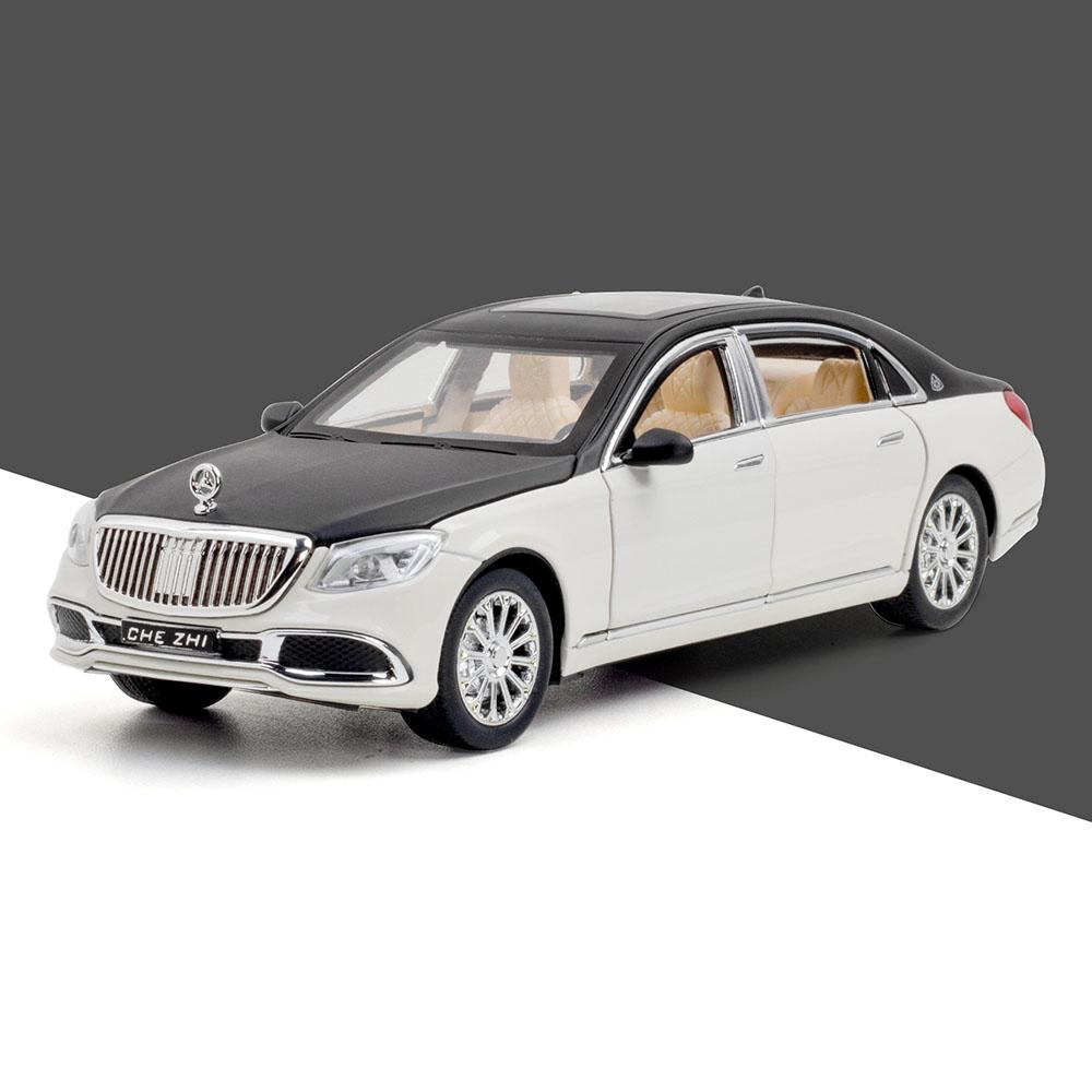 1:24 Gls600 Miniaturmodellauto Spielzeug Legierung Druckguss Sound Licht 6 Türen zu öffnen Rückzieher Schmuck Fahrzeugmodelle Für Jungen Geschenke