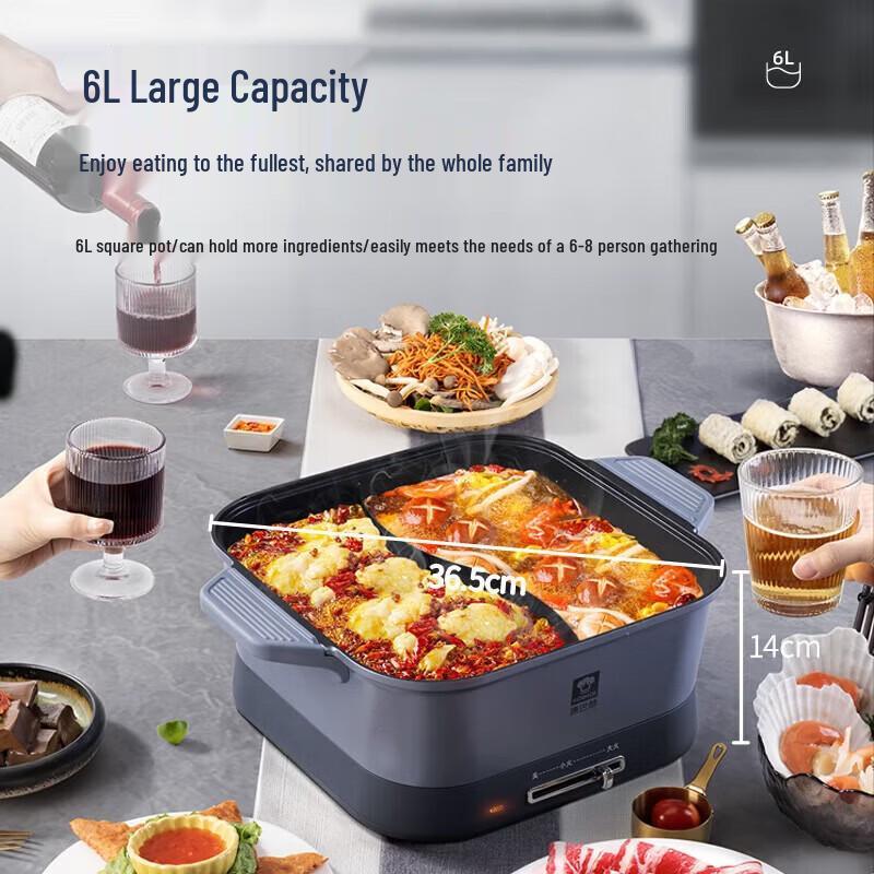 Kobach KHM-601 6L Electric Dual-Flavor Hotpot
